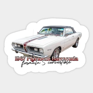 1967 Plymouth Barracuda Formula S Convertible Sticker